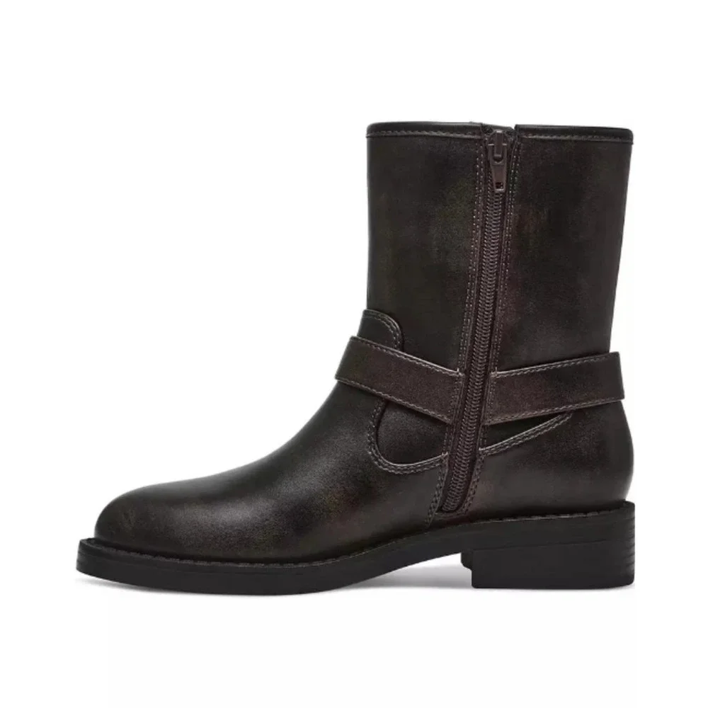 NEW DV Dolce Vita Women's Poca Harness-Strap Moto Booties Dusk Size 7M